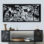 Wallity Picasso Escultura de Pared de Metal Negro